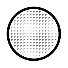 17mm WHITE MESH RIM Mini Sclera