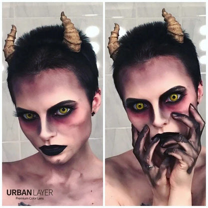 1 Day Use White Yellow Red Lens Cosplay Halloween Contact Lens