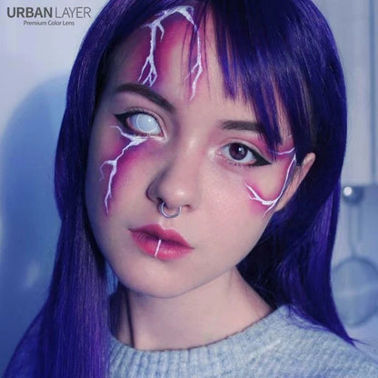 1 Day Use White Yellow Red Lens Cosplay Halloween Contact Lens