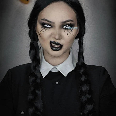 1 Day Use White Yellow Red Lens Cosplay Halloween Contact Lens