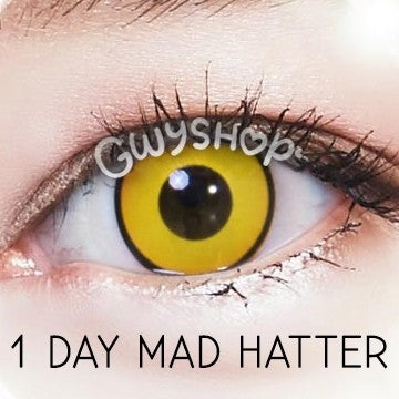 1 Day Use White Yellow Red Lens Cosplay Halloween Contact Lens