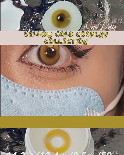 DOYA Yellow Gold Orange - 1 Day Use Lens Cosplay Vibrant Contact Lens